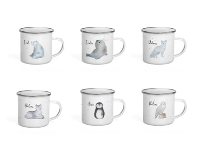 Eistiere Arktis Antarktis Emaille Tasse